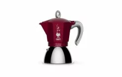 Bialetti Cafetière Italienne New Moka Induktion 4 Tasse, Rouge - Pot à Espresso