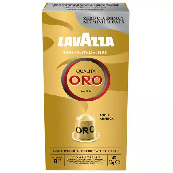 LAVAZZA Qualità Oro Café Nespresso 10 Capsules En Aluminium - Café En Grains 3 LAVAZZA Qualità Oro Café Nespresso 10 Capsules En Aluminium - Café En Grains