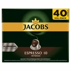 Jacobs BigPack 40 Espresso 10 Intenso - Capsules à Café Compatibles Avec Nespresso®