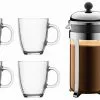 Bodum Kits De Cafetière Chambord 0.35 L/1 L, Transparent - Cafetière